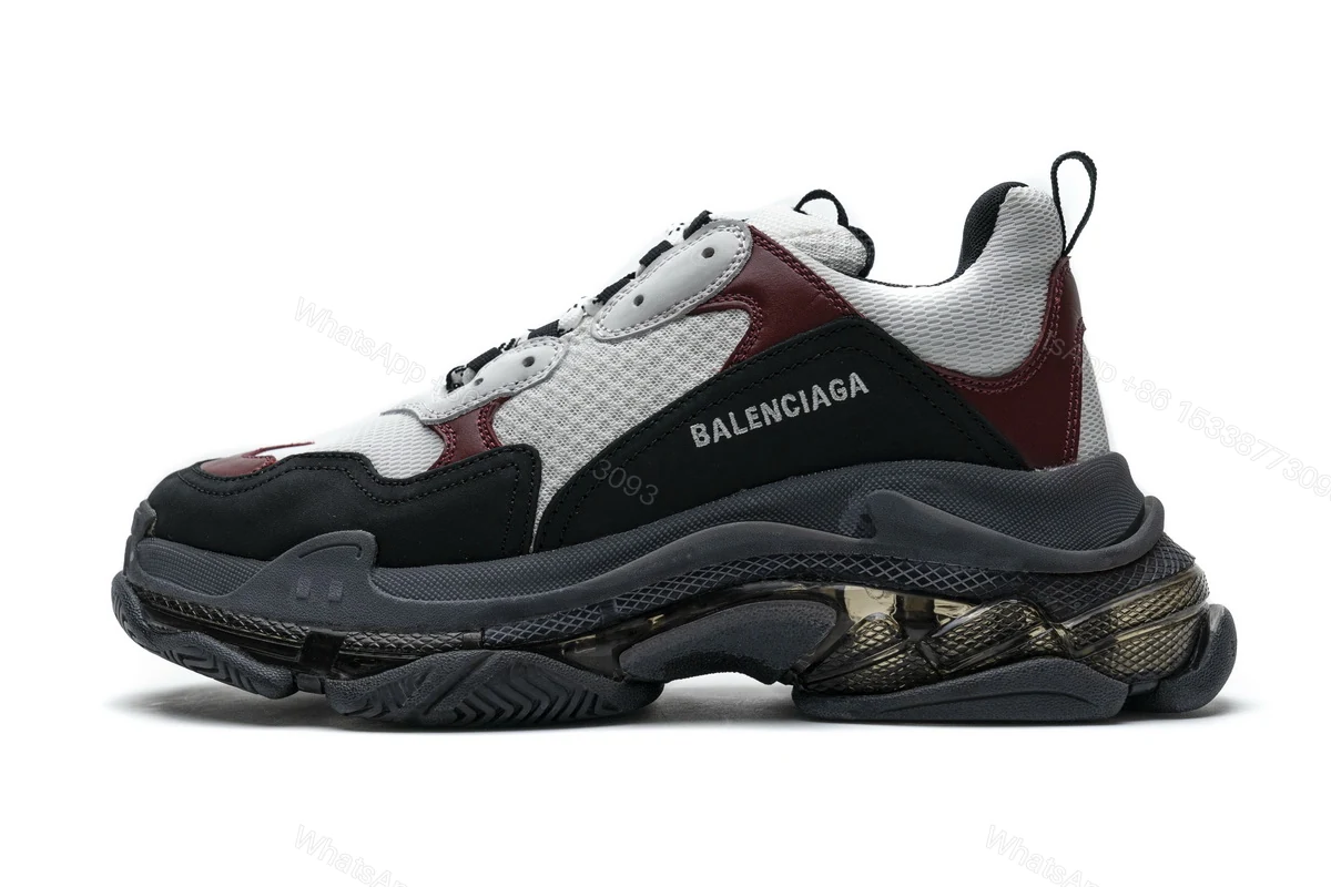 View 11 of Balenciaga NEW Triple S Black Brown Red 541624 W09O1 2268