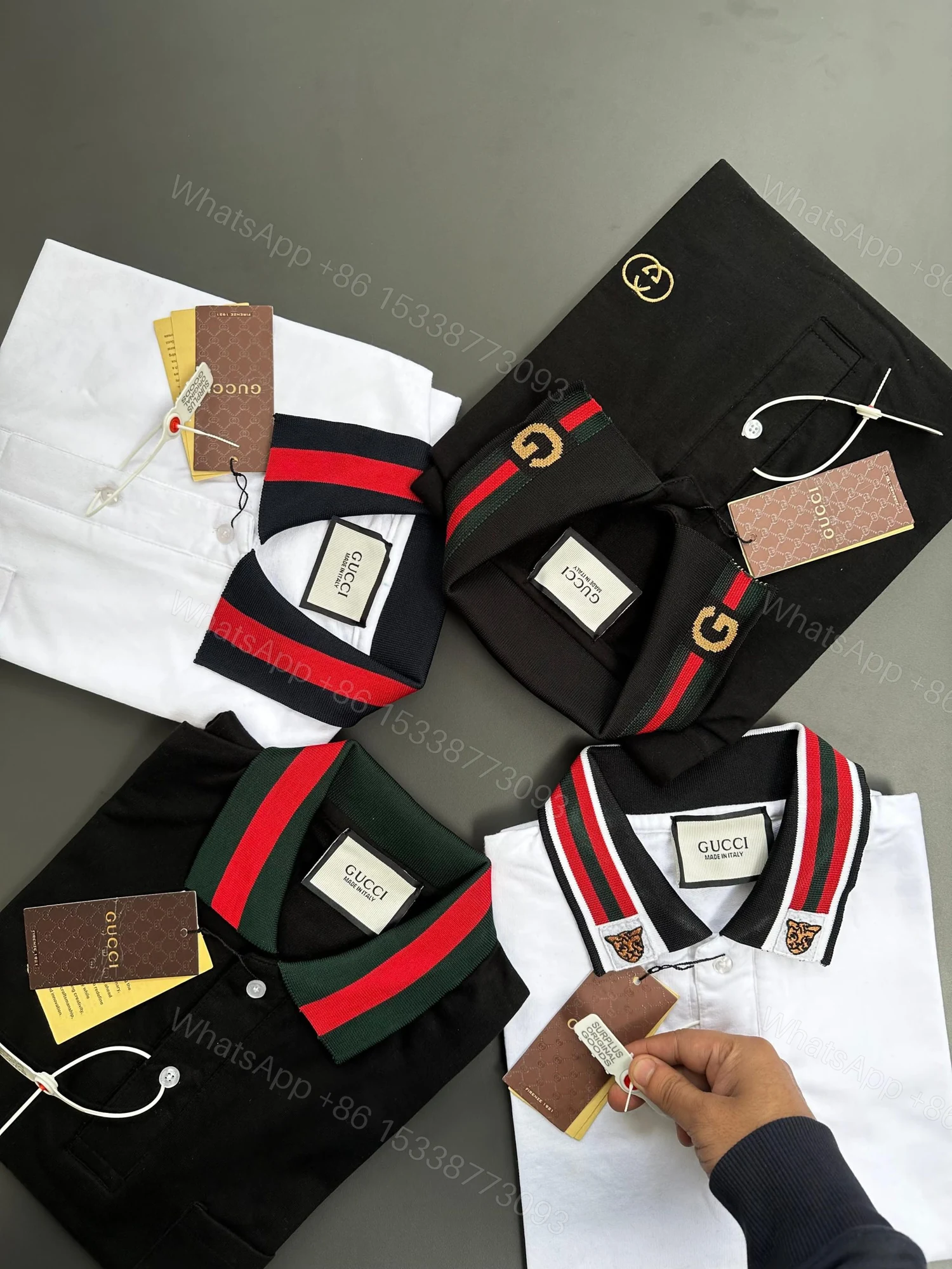 View 17 of FIRST COPY GUCCI LUXURY STYLE SUMMER LOOK POLO T-SHIRT