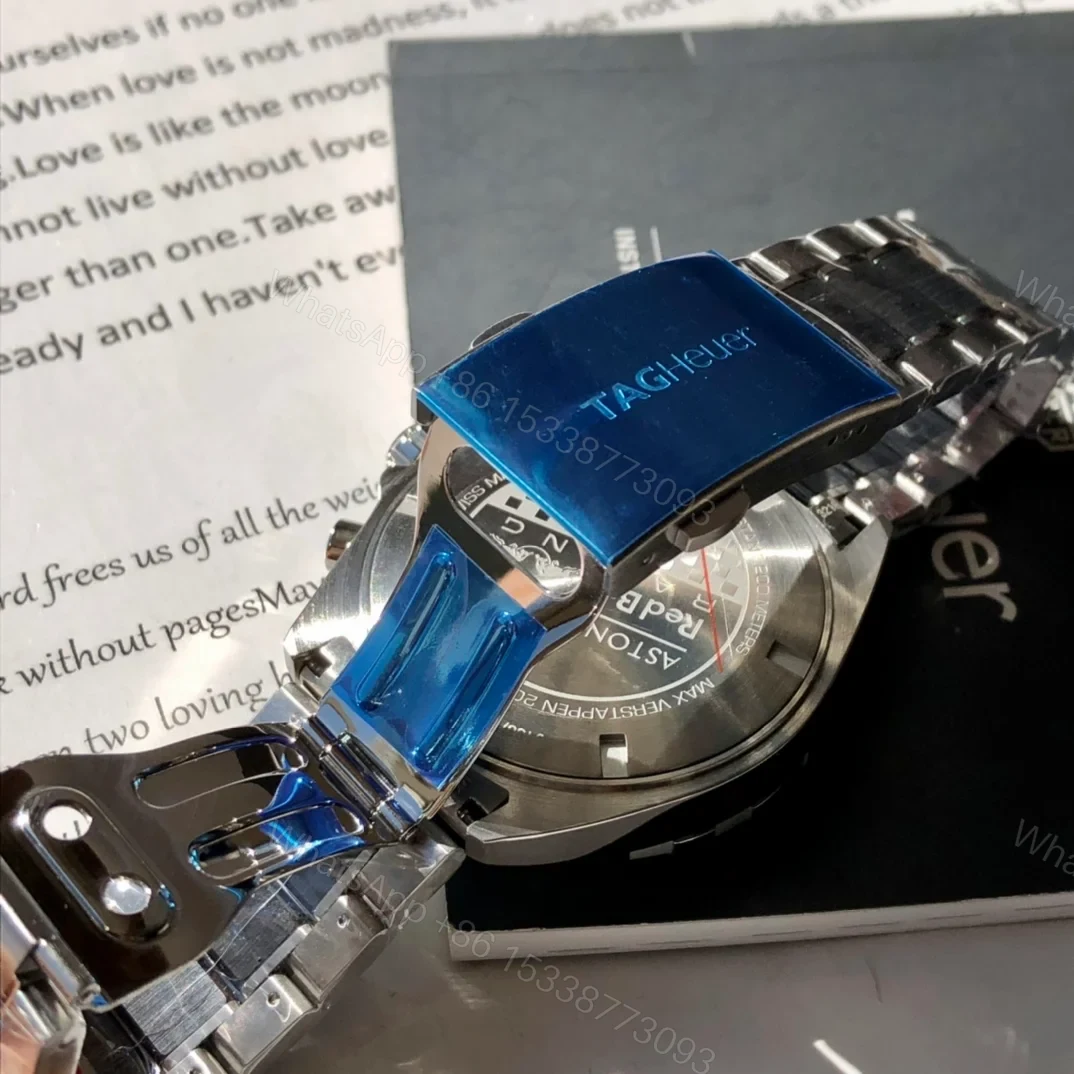 View 9 of TAG Heuer Formula 1 Chronograph Quartz 43 Stainless Steel Max Verstappen 2018 Bracelet CAZ101U.BA0843