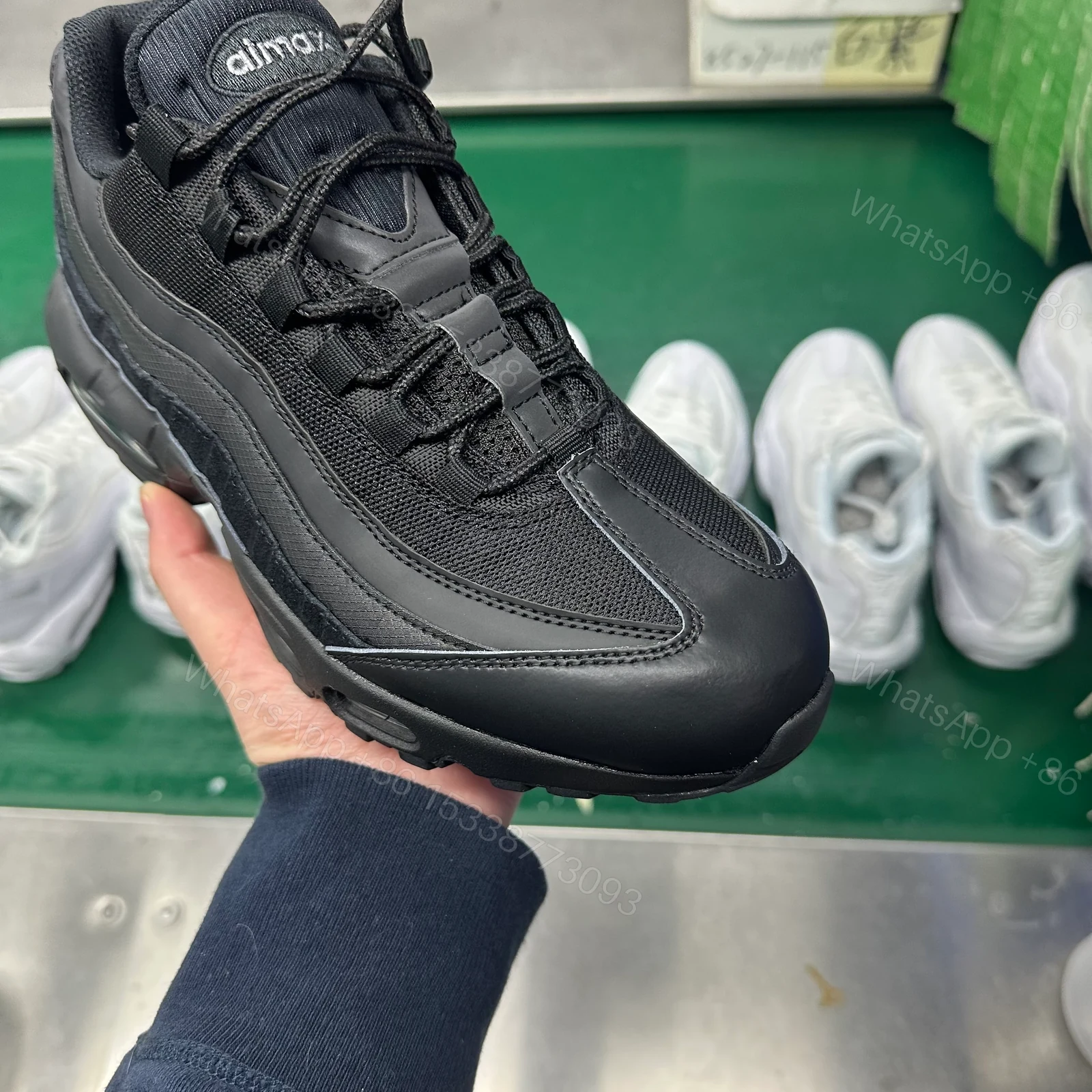 View 2 of Nike Air Max 95 Essential Triple Black