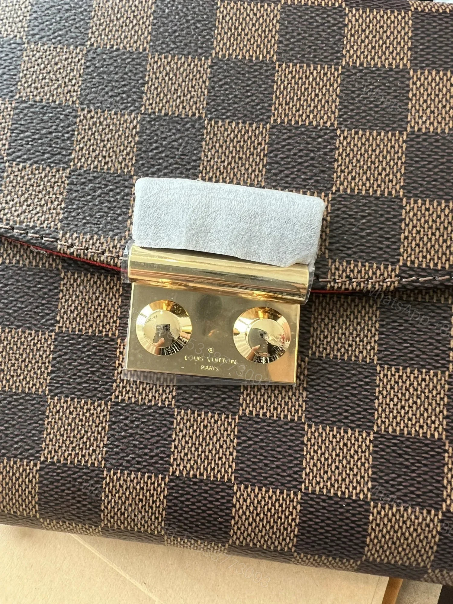 View 5 of Louis Vuitton LV Croisette Like Auth Brown Handbags 25.5cm