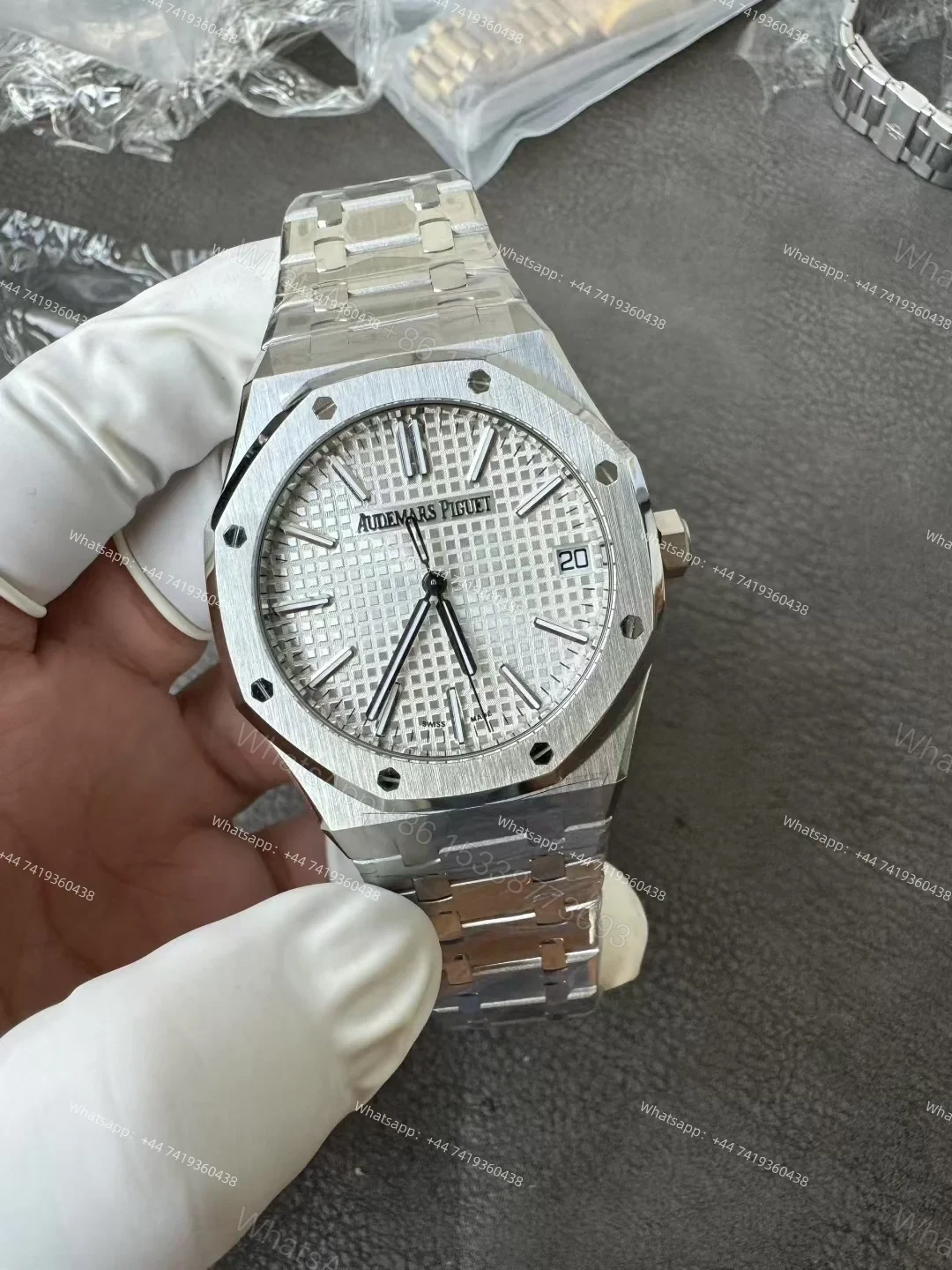 View 3 of Audemars Piguet Super Clone Royal Oak 15510 White Dial 41MM