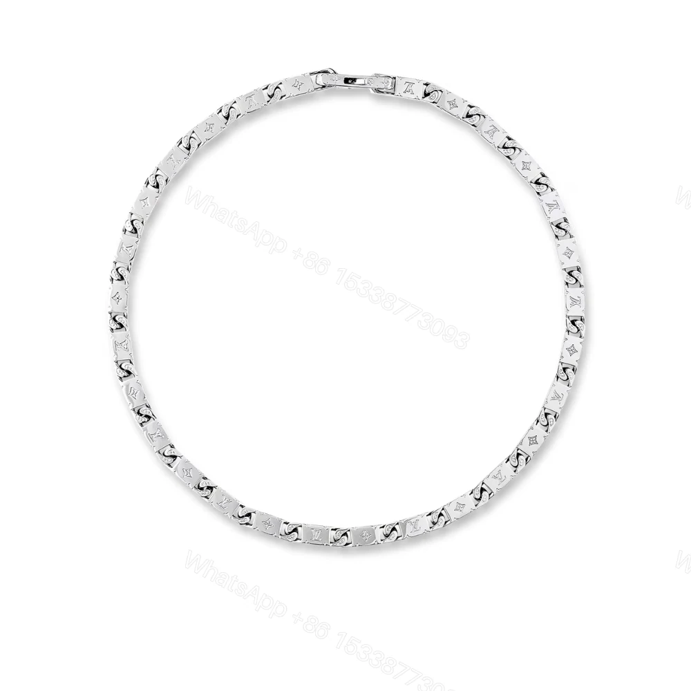 Louis Vuitton Monogram Tied Up Necklace Silver M00919 — view 1