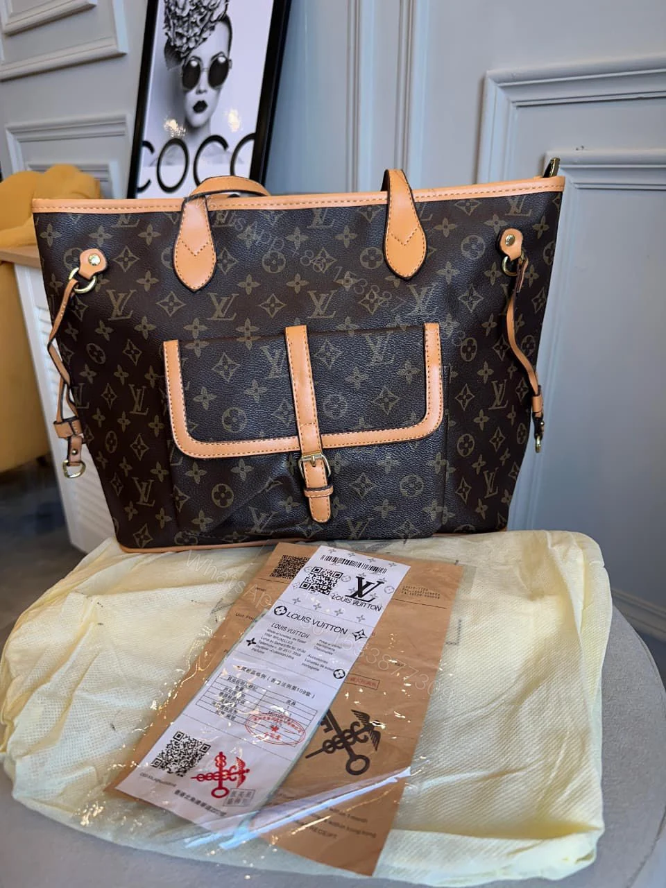View 3 of FIRST COPY Louis Vuitton Neverfull MM handbag