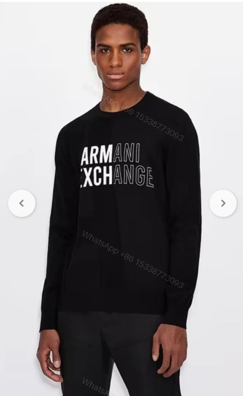 View 7 of First Copy Armani Exclusive Cotton Fleece Sweatshirts for Men