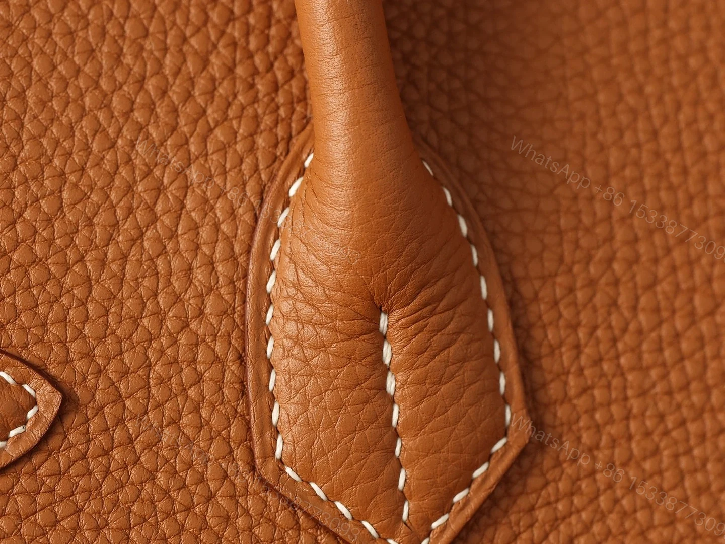 View 12 of 獨家純手工縫製高仿HermesBirkin30系列金棕金扣