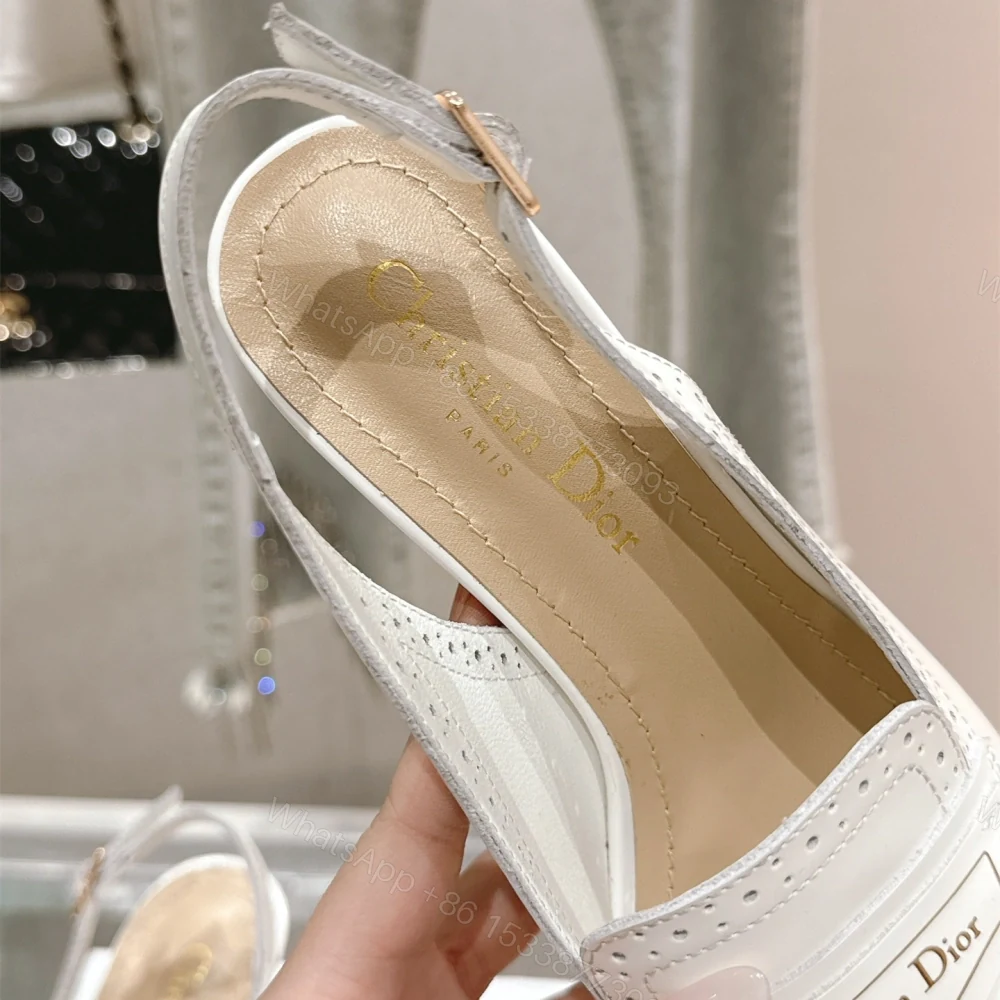 View 8 of 高仿Dior*Boy系列KCV181走秀款尖頭高踭單鞋8CM白色免檢版