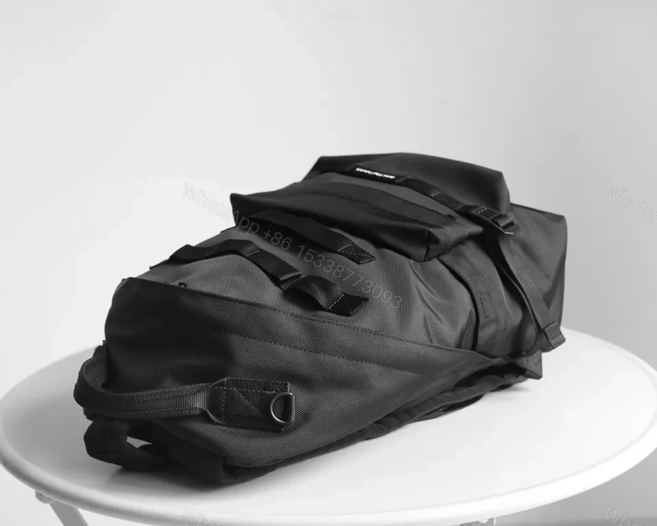 View 6 of Black Nylon Tactical Backpack â€“ Premium Street-Sleek, 22â€“28L