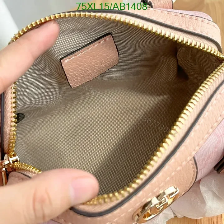 View 12 of Lookalike Gucci Ophidia Super Mini Pink GG Supreme Crossbody with Leather Handles RML852