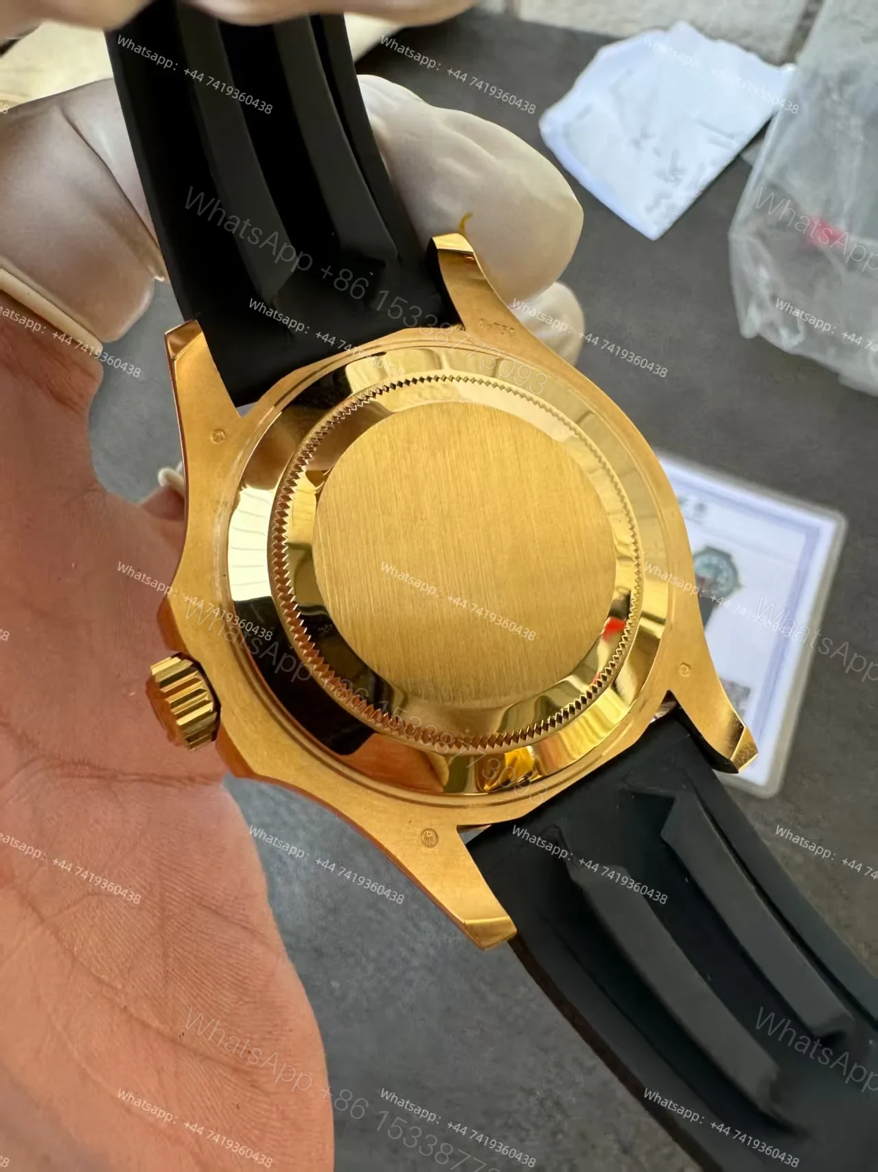 View 13 of Rolex Yacht-Master 226658 1:1 Replica 18K Gold Plated 42MM 3235 Movement Super Clone Watch