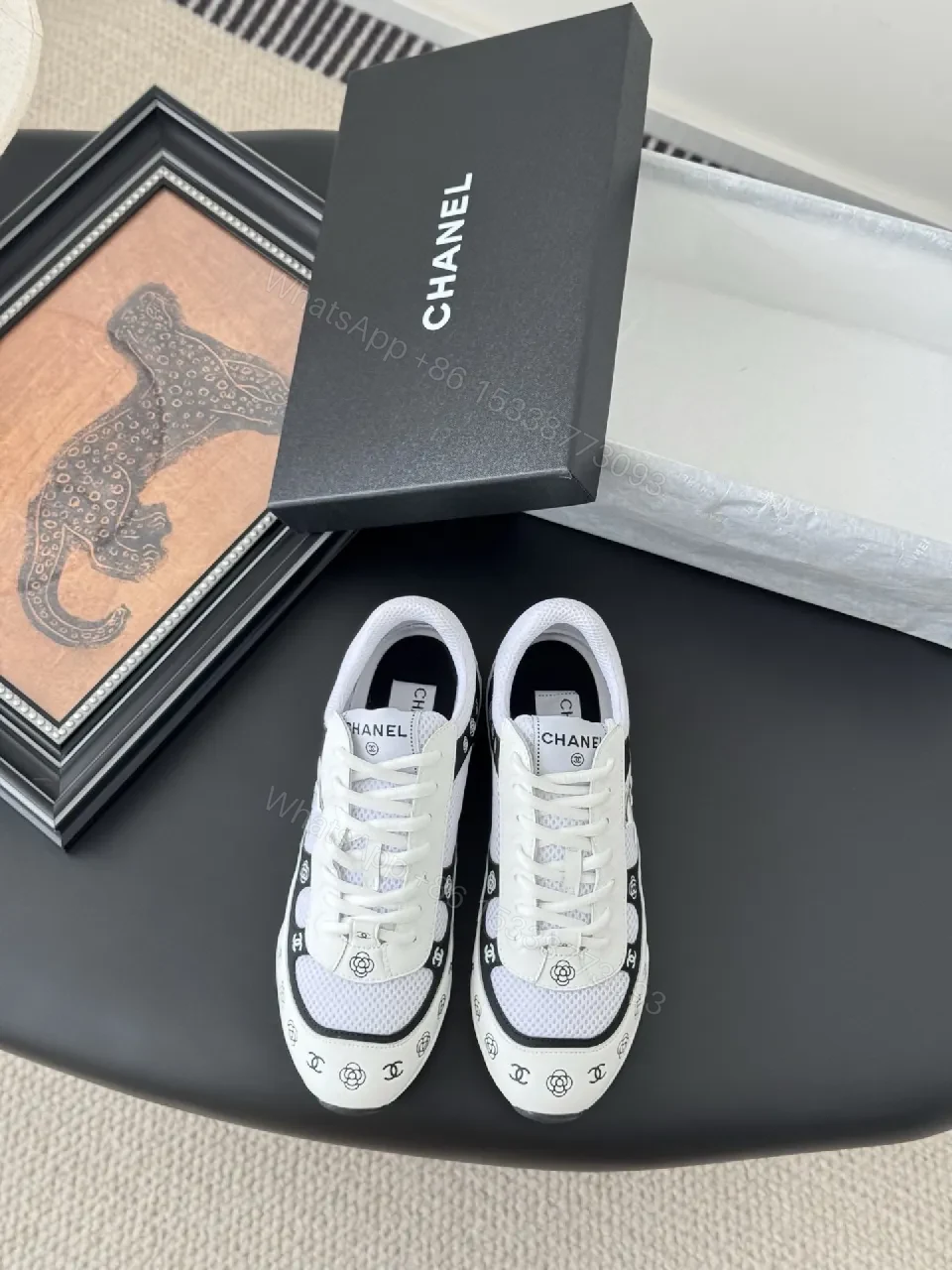 View 7 of Monochrome Luxe Sneakers: Premium Comfort, Couture-Inspired Feeling