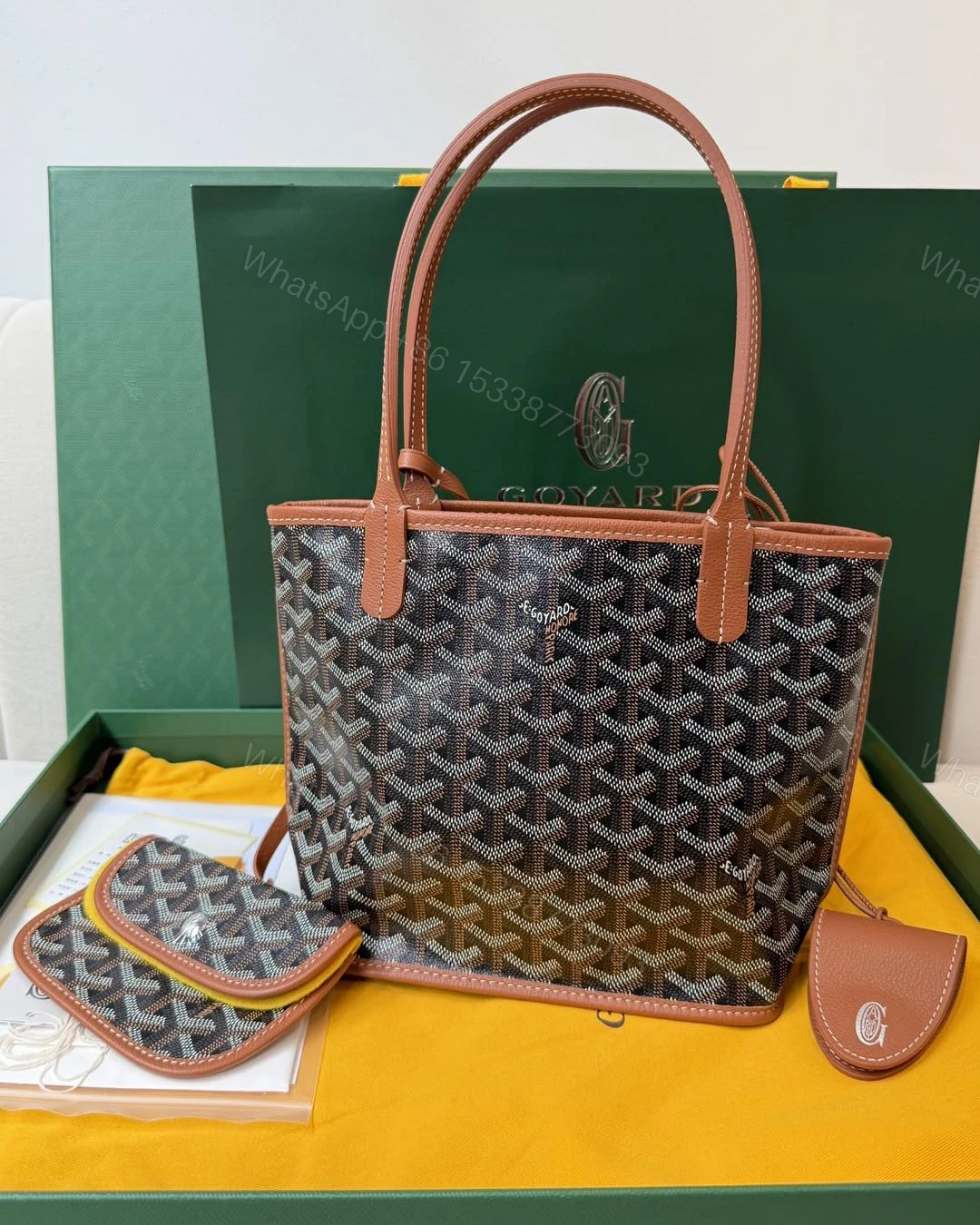 Goyard Mini Anjou Brown — view 1