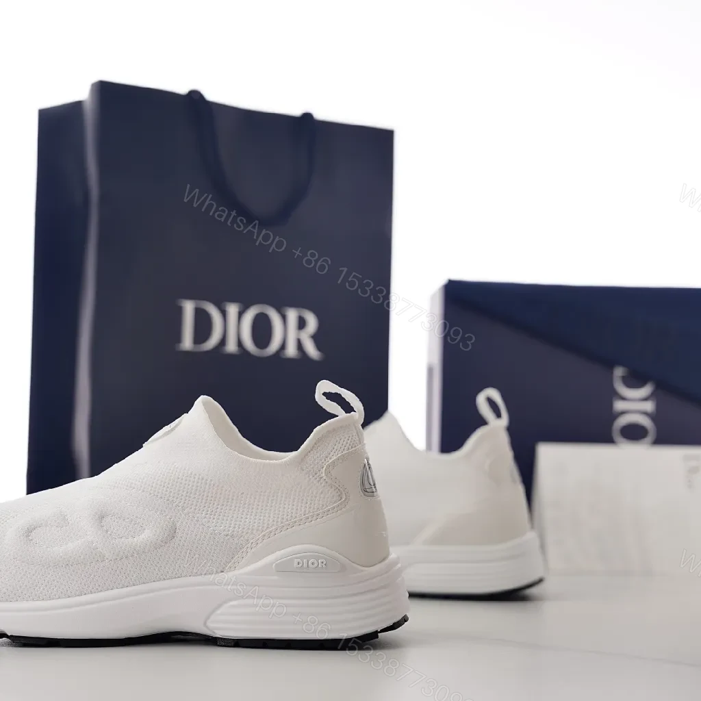 View 4 of White Knit Runner: Subtle Texture, Luxe Comfort Sneaker