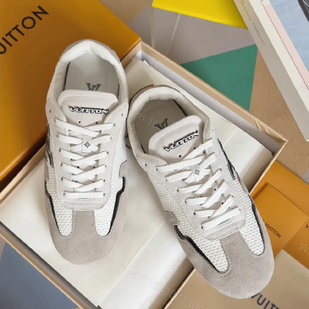 View 2 of Chic White Suede-Accented Luxury High-Tops: Signature Style