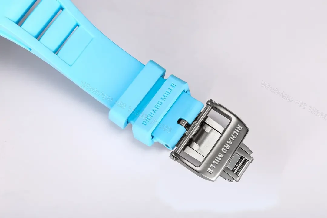 View 7 of KV Factory BBR Richard Mille RM055 White Ceramic Blue Strap