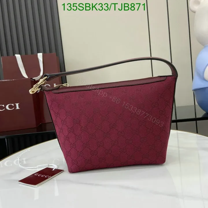 View 2 of Gucci Red Super Mini Shoulder Bag with Leather Trim Finish 795168