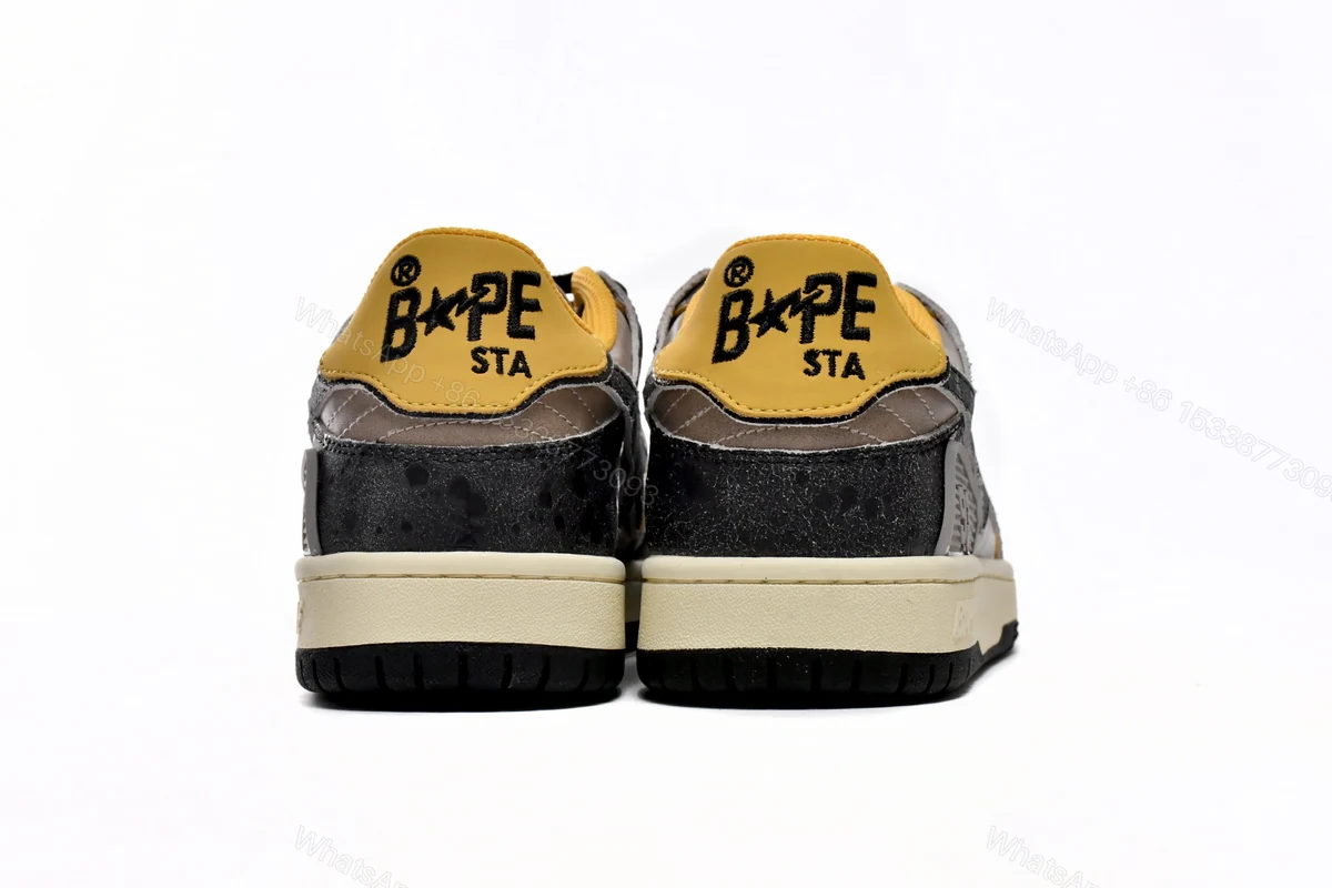 View 3 of Bape Sk8 Sta Low Make old Black and Yellow 1120-291-021(BapeSta)