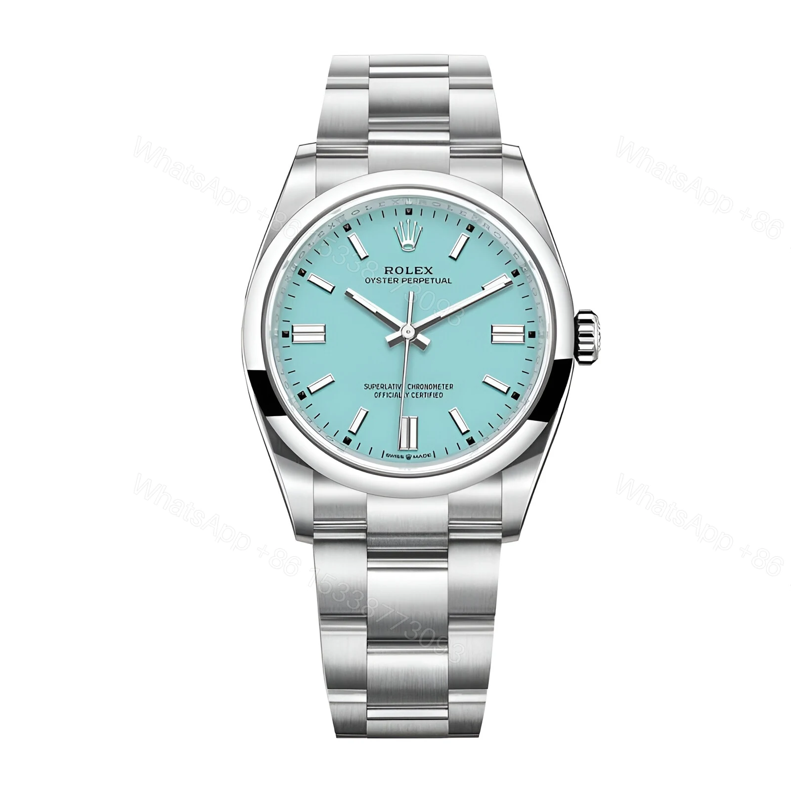 Rolex Oyster Perpetual Aqua Dial 126000 Replica — view 1