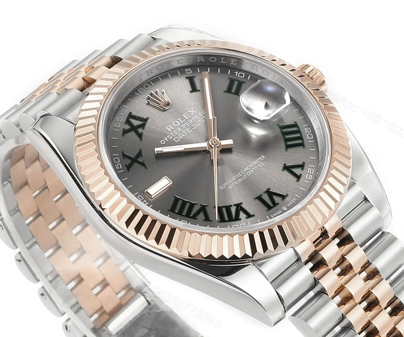 View 5 of JF Factory Clean Factory DDF Classic Grey Two-Tone Watch