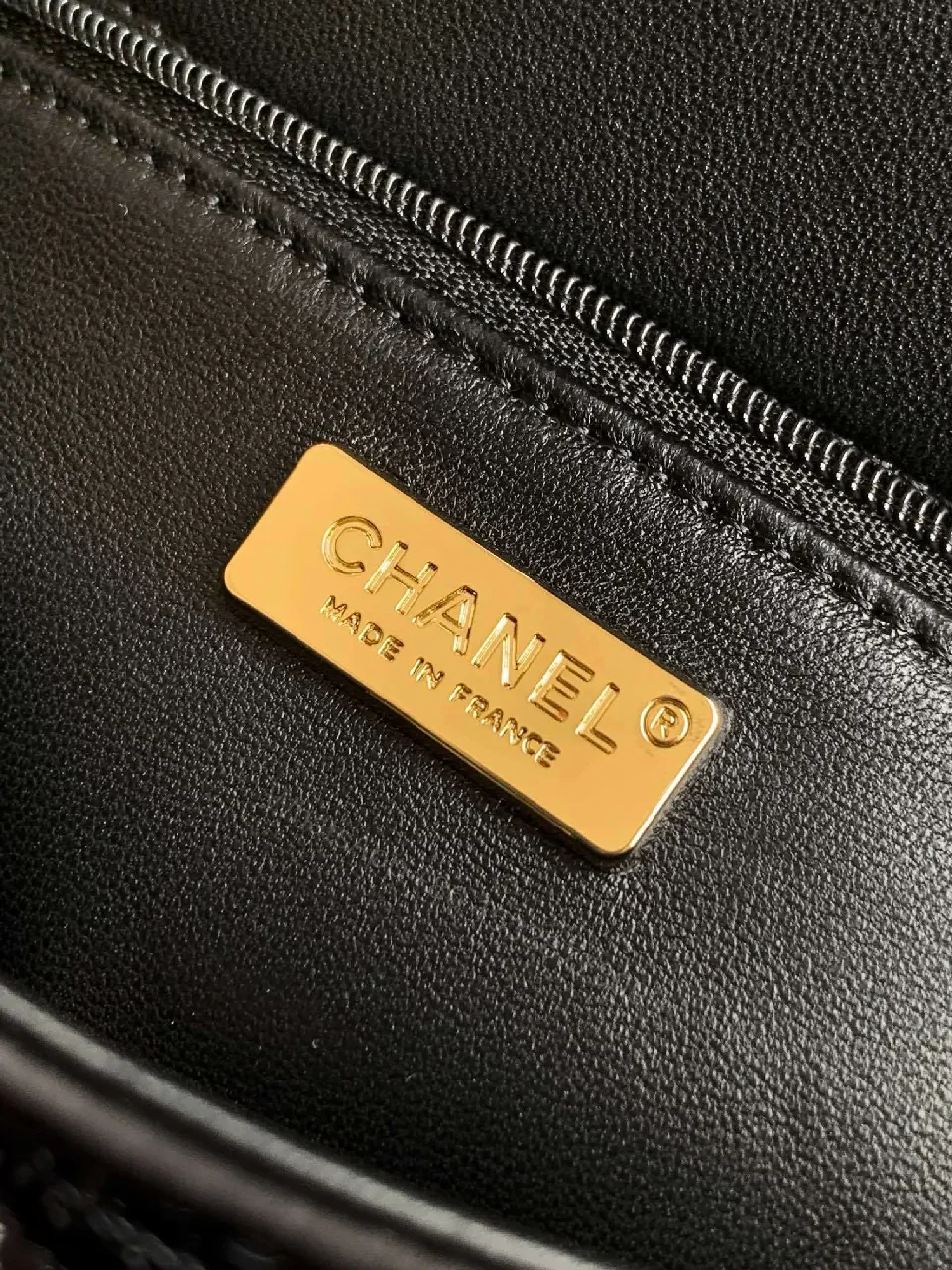 View 5 of Sequin Mini Bag: Black-White Wave, Gold Hardware, Chic Evening