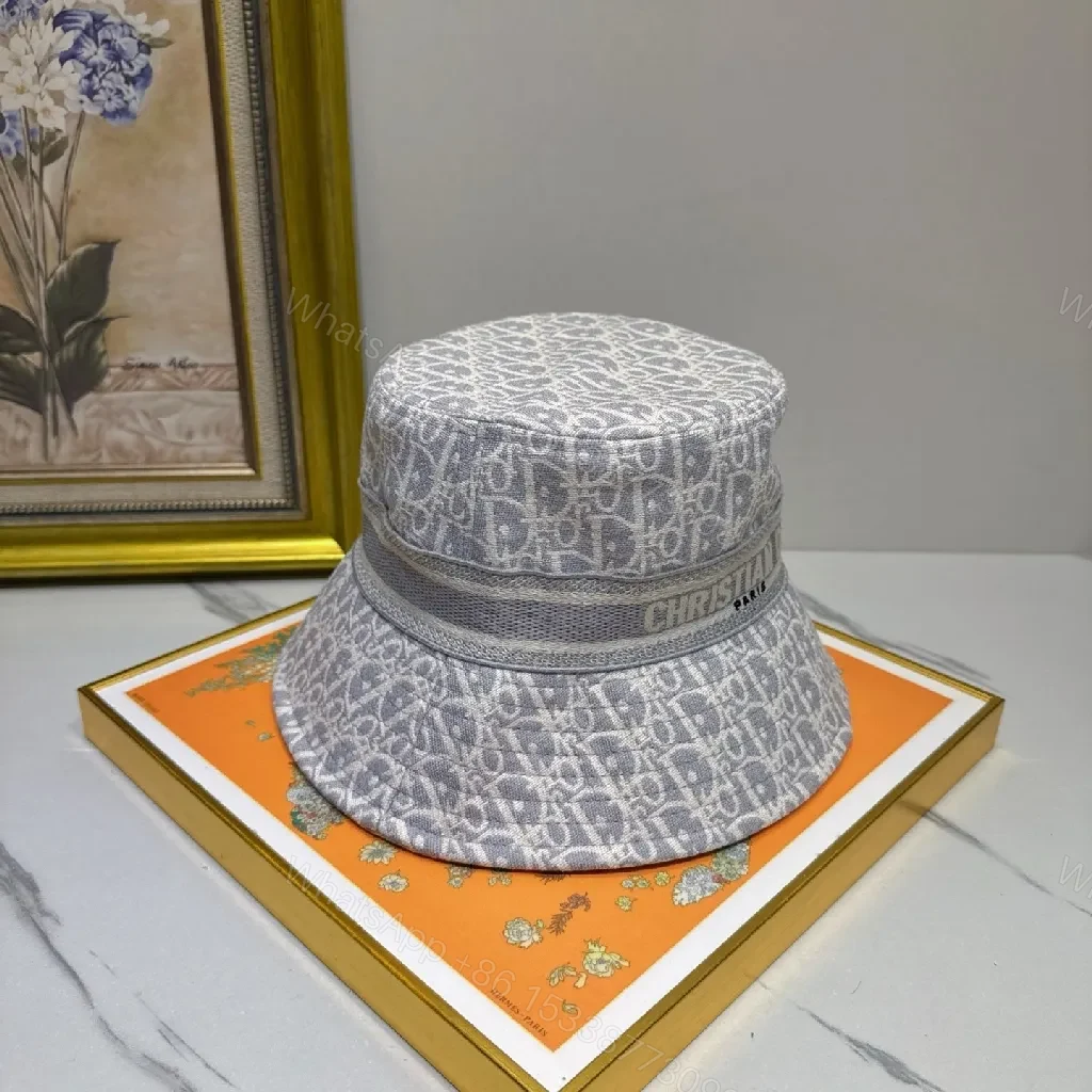 View 2 of Monochrome Luxe Monogram Bucket Hat with Signature Pattern