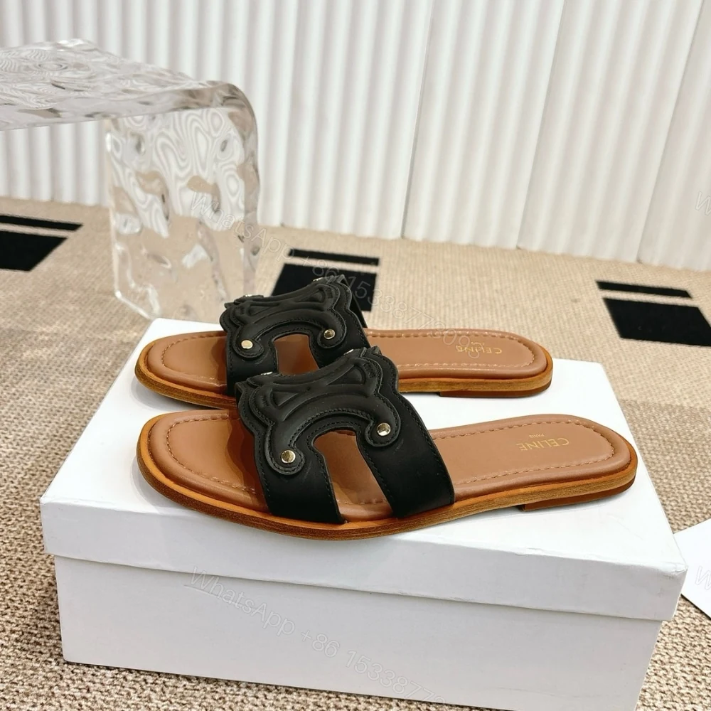 View 2 of CELINE MARINA MULE BLACK