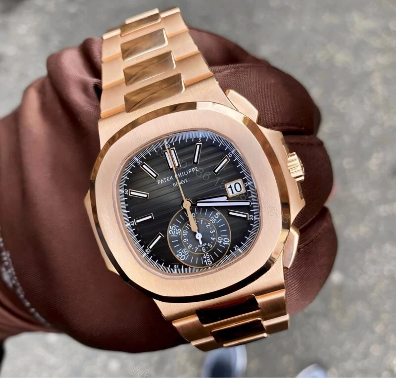 Patek Philippe Nautilus 5980/1R Black Dial 43mm Automatic — view 1