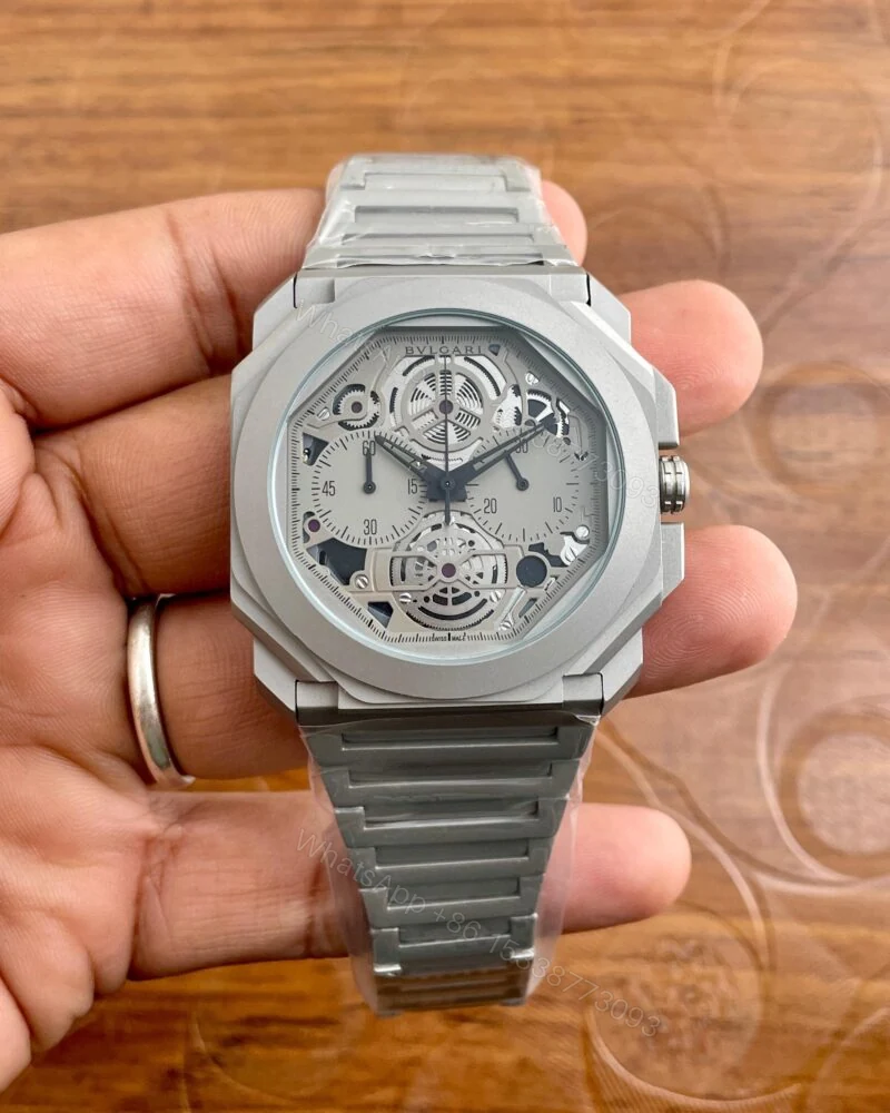 Bvlgari Chronograph Grey 40mm Quartz — view 1