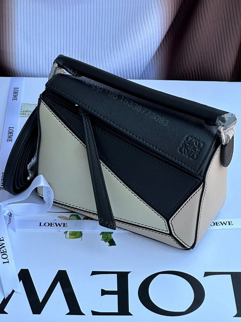 Loewe Puzzle Bag Small Leather 2WAY Handbag Multi — view 1