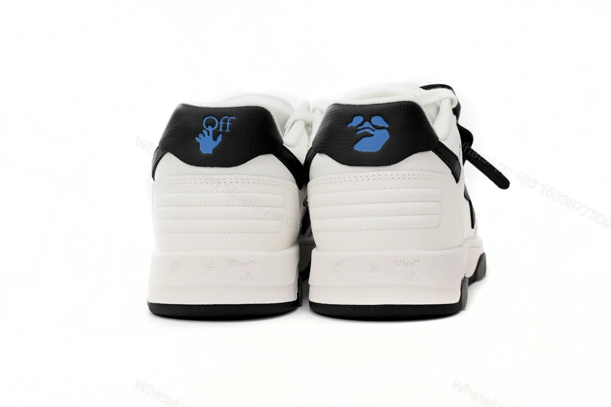 View 2 of OFF-WHITE Out Of Office OOO 30 MM Low Tops Black White Blue OMIA189C99LEA0040110