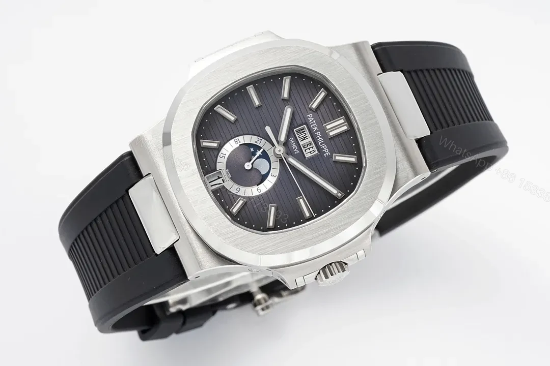 View 4 of Patek Philippe Nautilus Blue Rubber Strap Watch