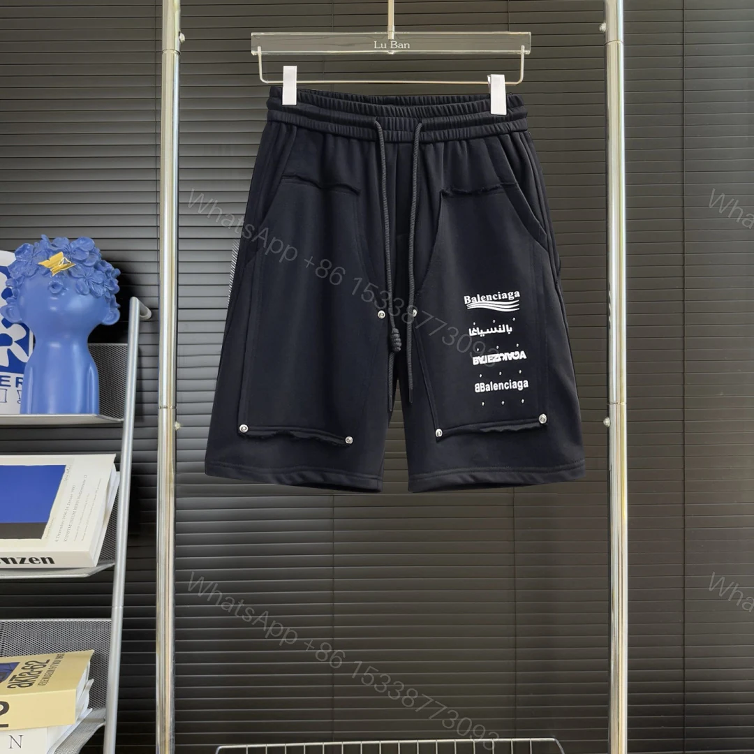 Balenciaga A貨短褲 男款立體口袋設計寬鬆休閒褲 — view 1