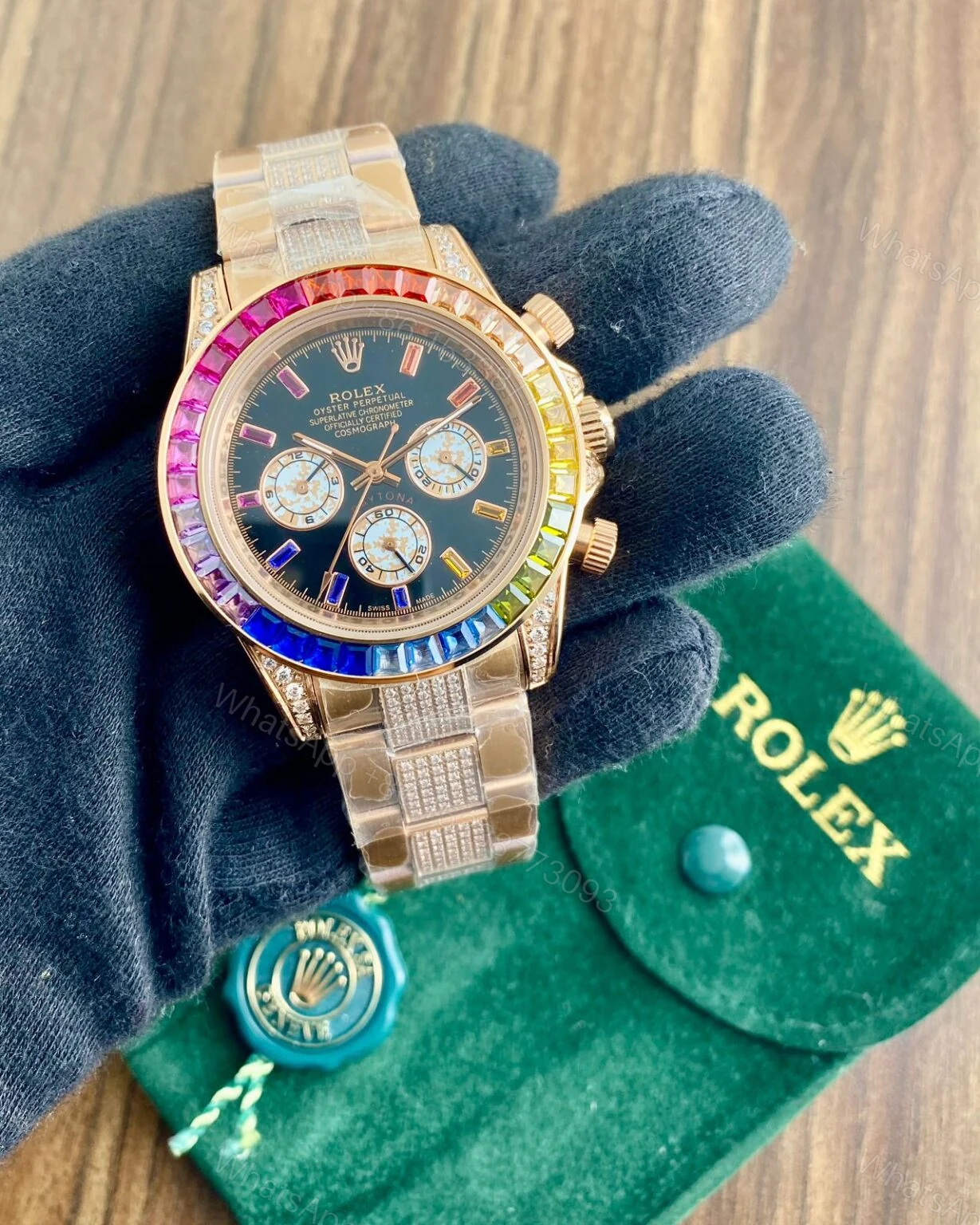 Rolex Daytona Rainbow Diamond 44MM Chronograph — view 1