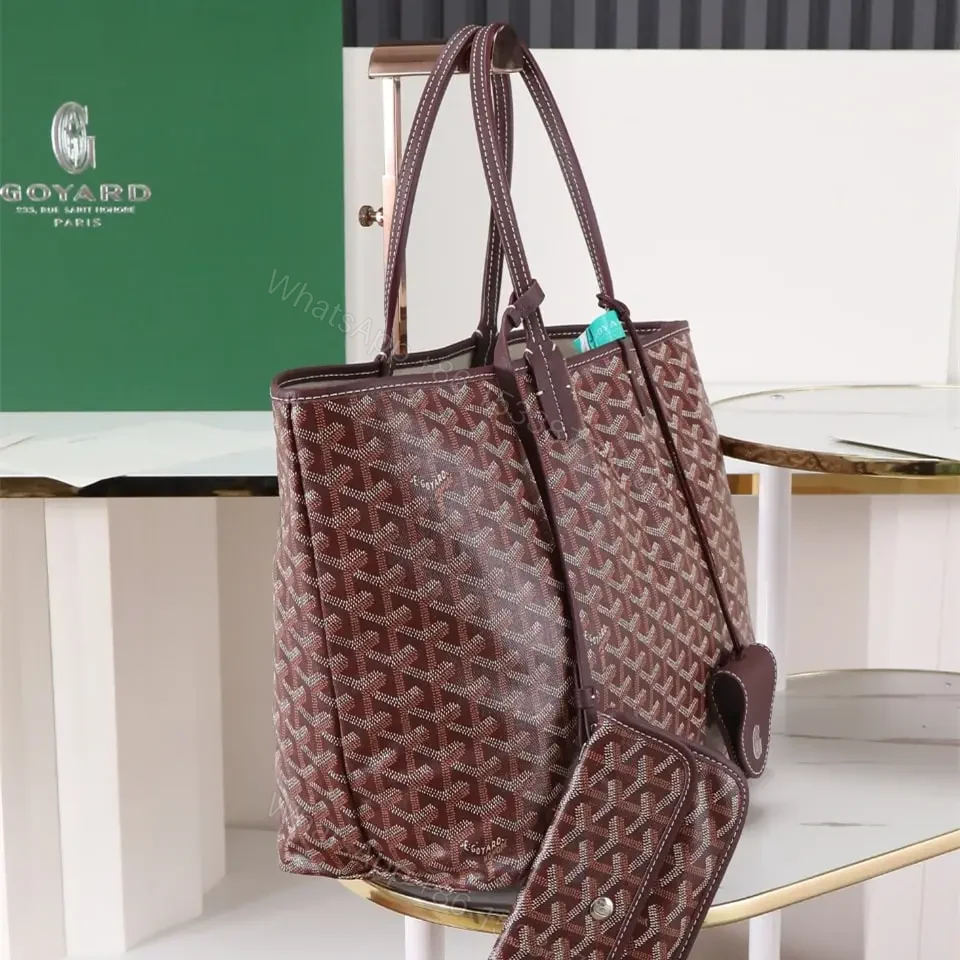 View 2 of 高仿Goyard*STLOUIP4滿印Tote手提袋朱紅免檢版小號