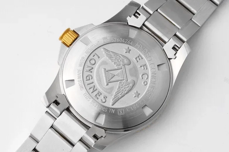 View 8 of Longines Conquest Stainless Steel and Gold Automatic Watch