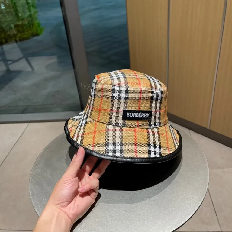 View 5 of Iconic Check Bucket Hat â€” Luxury Comfort & Versatility