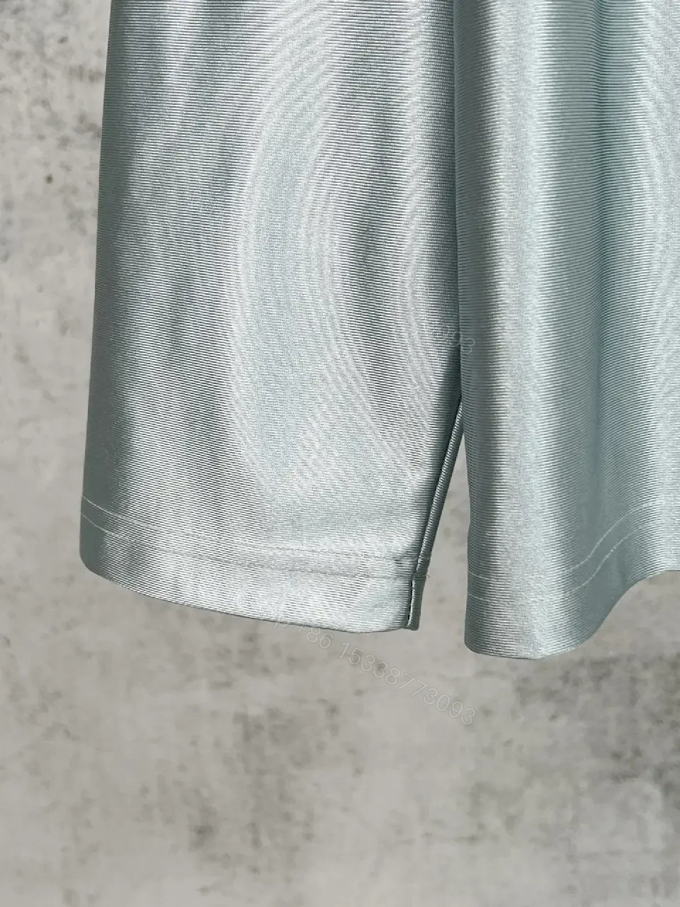 View 5 of Metallic Silver Balenciaga-Style Jersey: Bold Graphic, Relaxed Fit