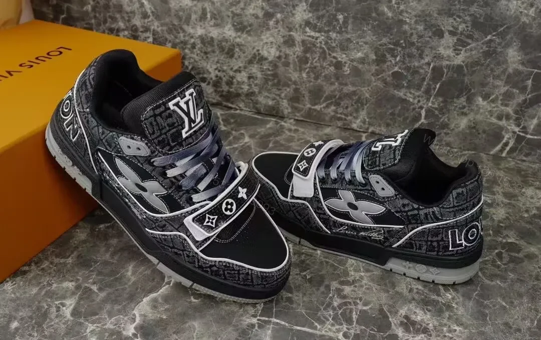 View 6 of Bold Mono LV Pattern Sneakers: Street-Ready Luxury