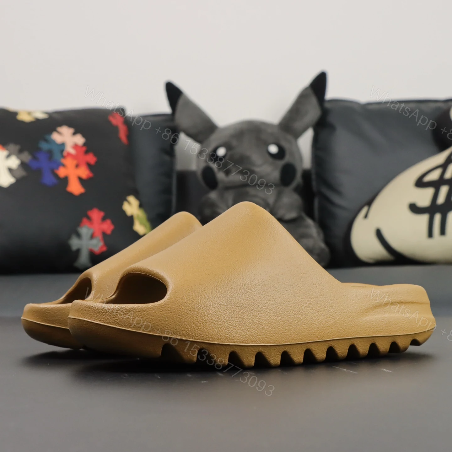 View 9 of UA Yeezy Slide “Ochre” Reps