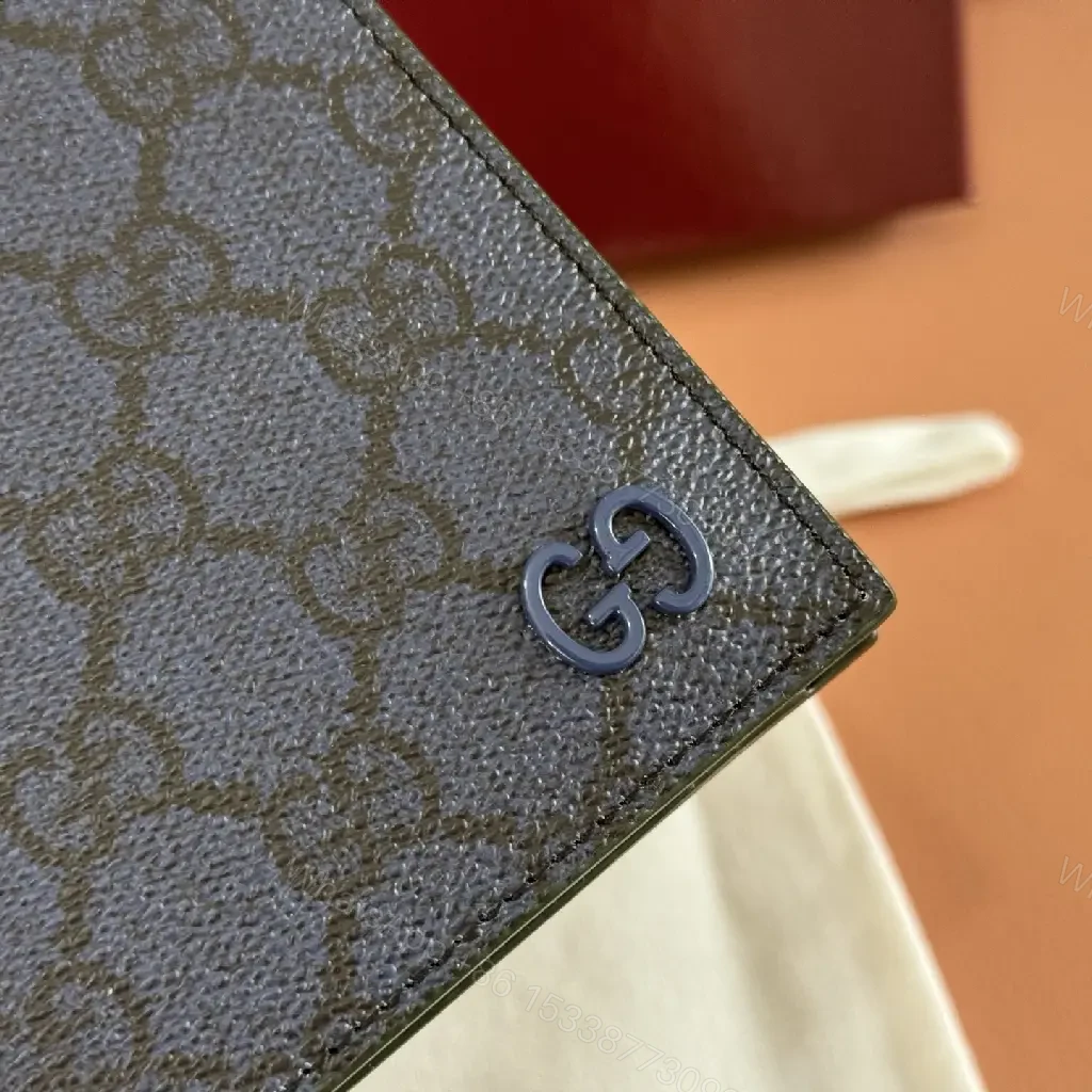View 6 of Charcoal Canvas Bi-Fold Wallet: Chic, Durable, Minimalist Style