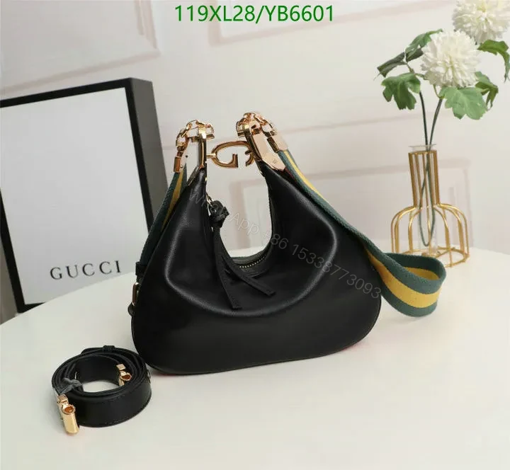 Black Gucci Small Shoulder Bag Lookalike VRX310 — view 1