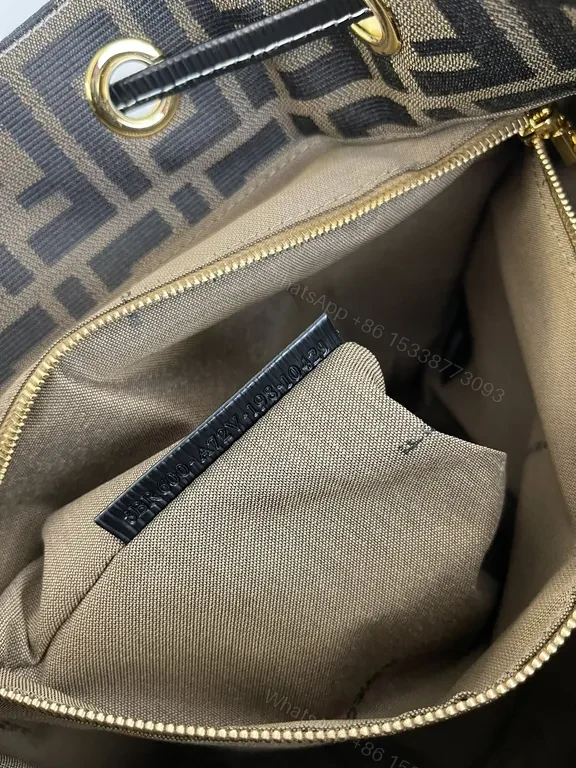 View 8 of Chic Fendi-Pattern Mini Backpack: Day-to-Night Luxury
