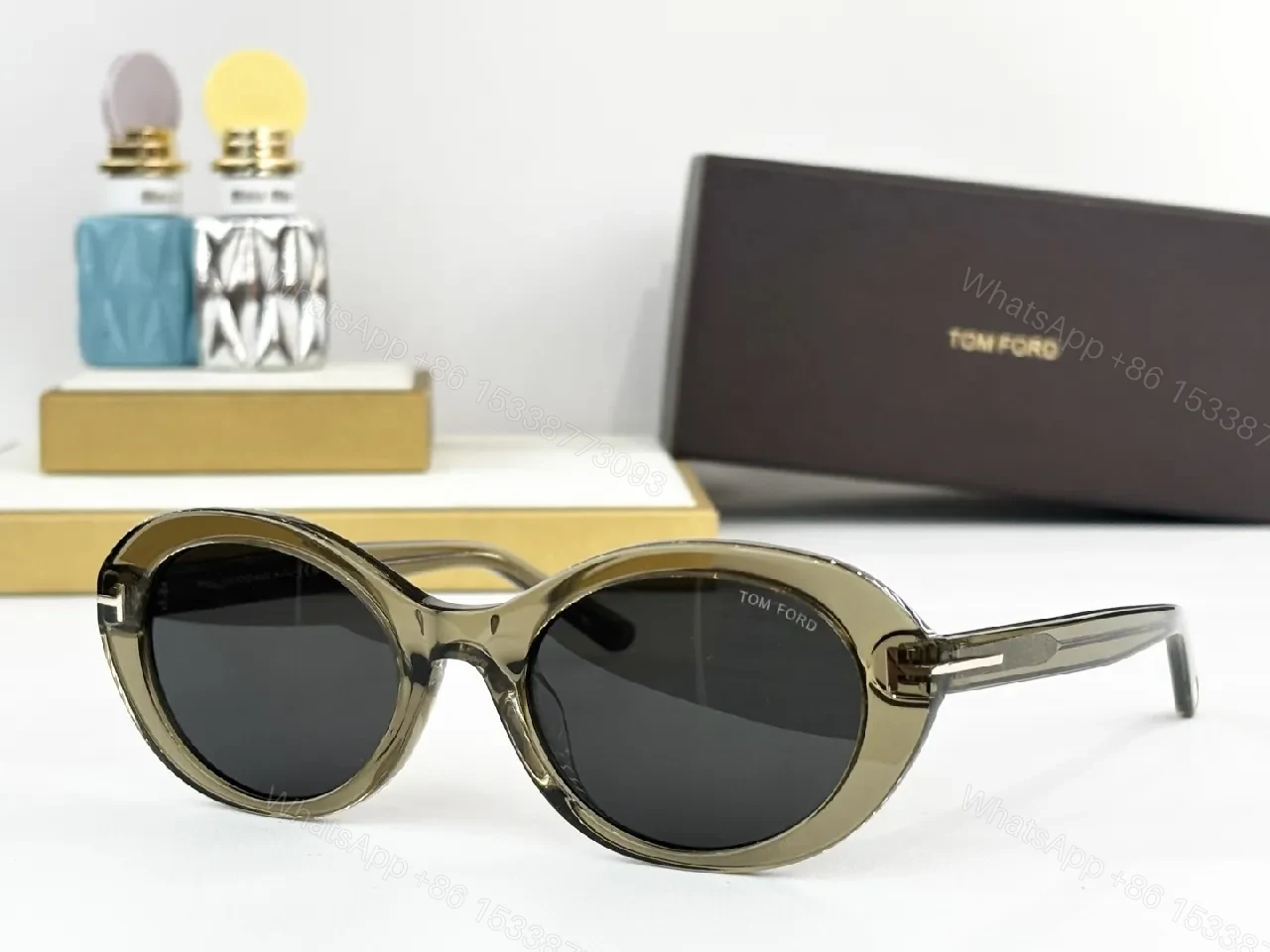 View 4 of Soft Rose Sunglasses: Gradient Lenses, Oversized Cat-Eye Style