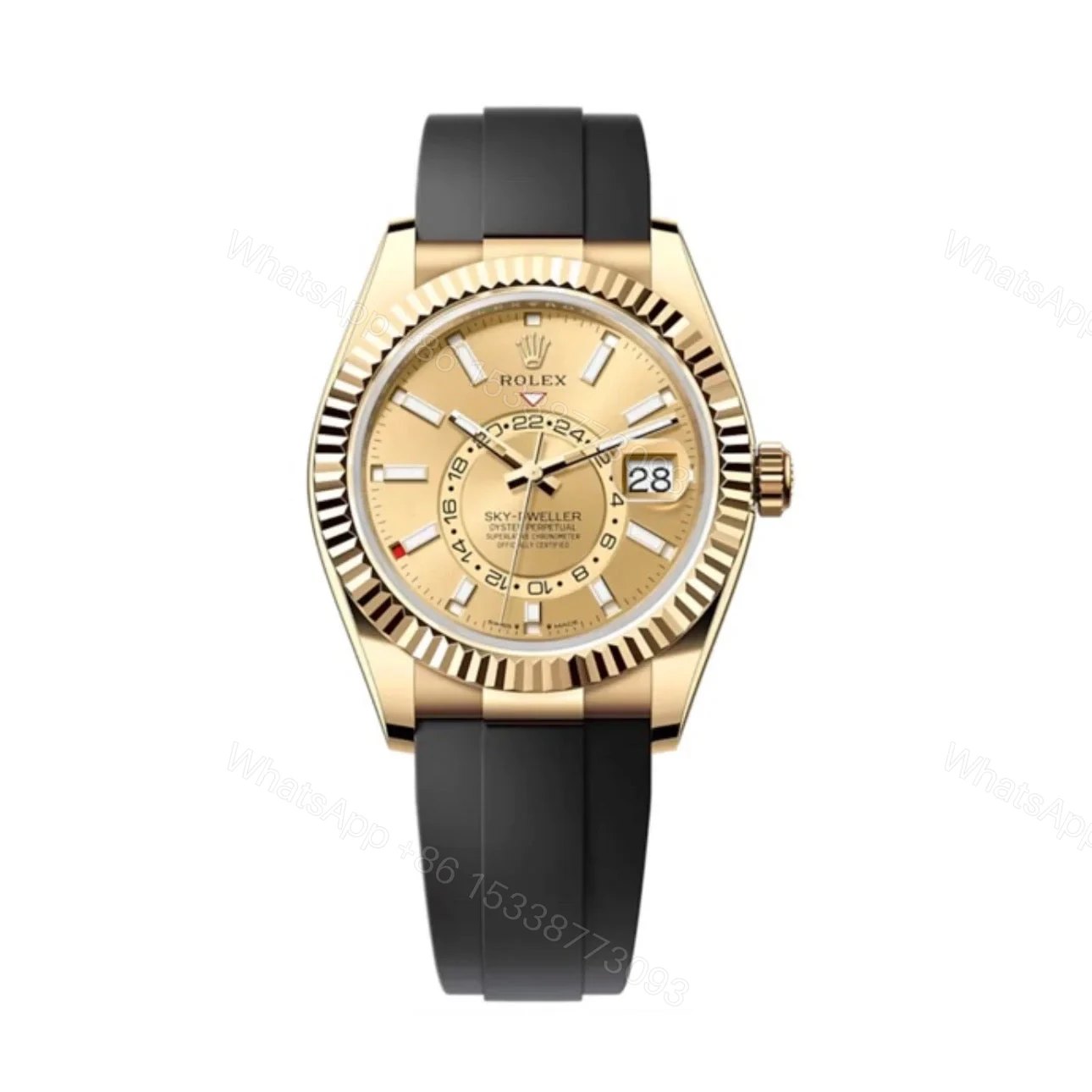 Superclone Rolex Sky-Dweller Champagne Dial 336238 — view 1