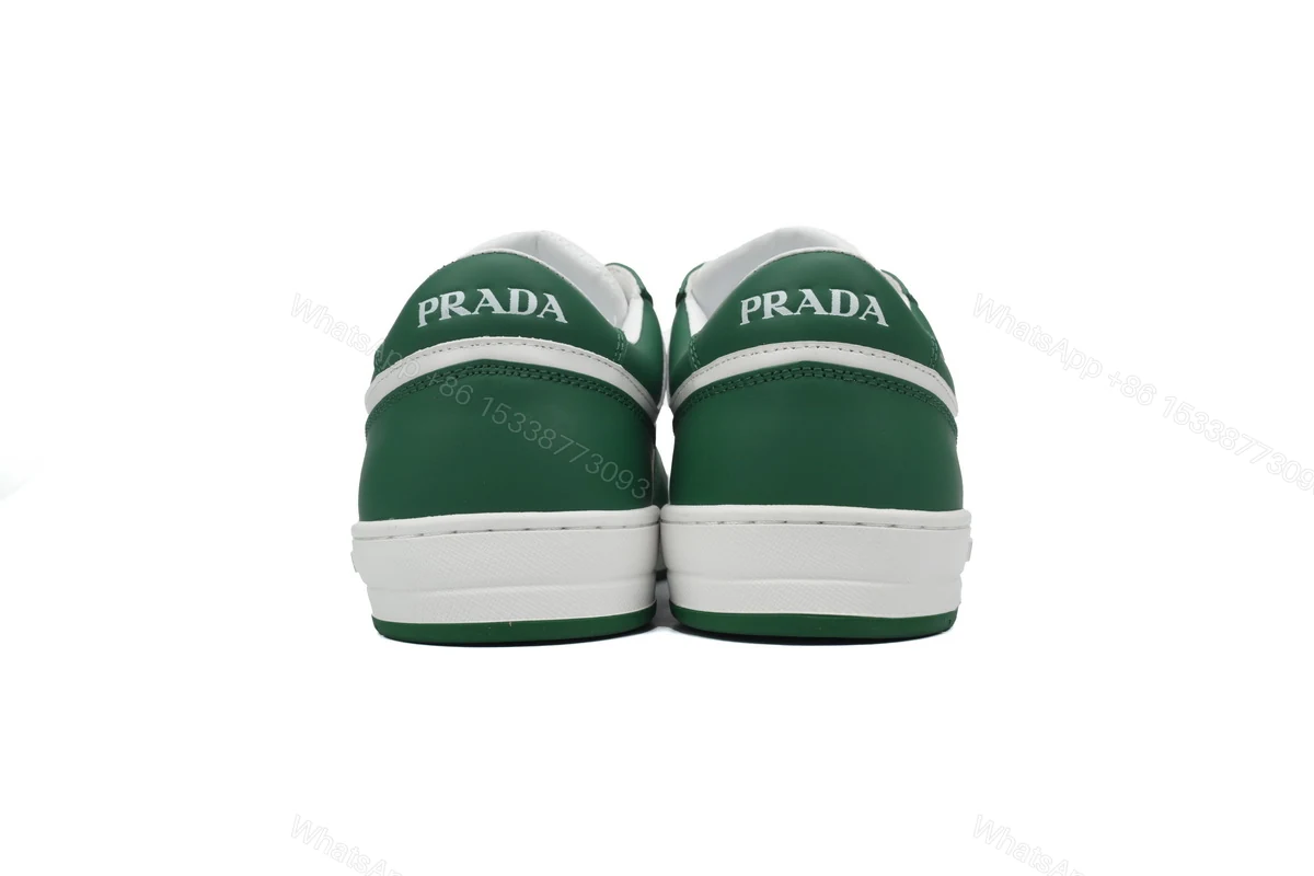 View 3 of Prada Downtown Low Sneakers White Green