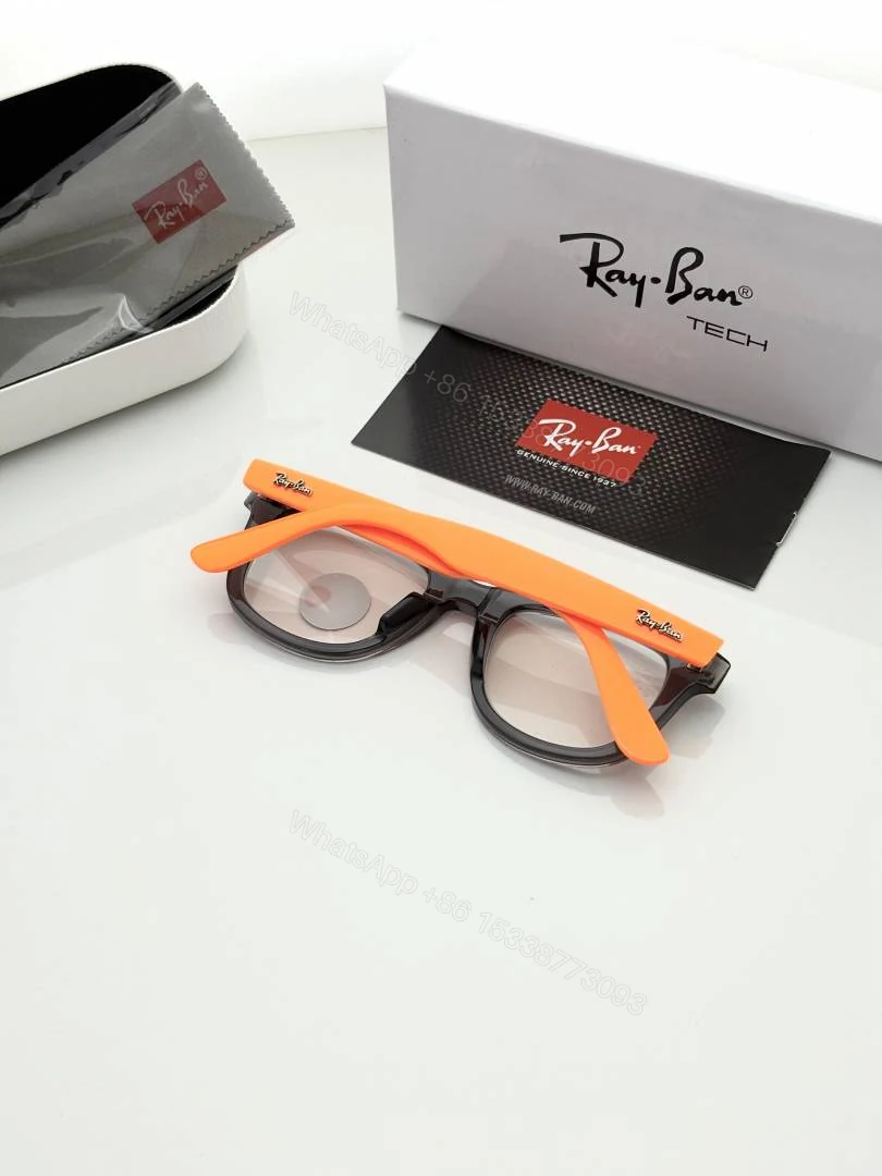 View 4 of First Copy Ray-Ban 2140 Grey Orange Day Night Sunglasses UV Protected Premium Quality