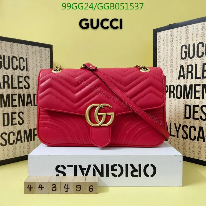 View 3 of Medium Gucci GG Marmont Shoulder Bag in Whitewith Gold Hardware 543219