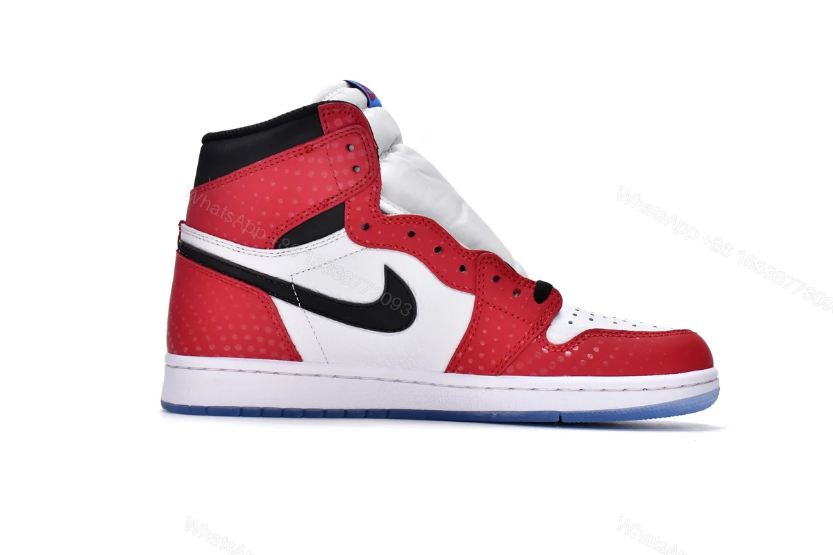 View 2 of Air Jordan 1 Retro High Spider-Man Origin Story 555088-602