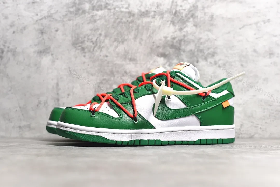 View 2 of Nike Dunk Low Off-White Pine Green Replicas