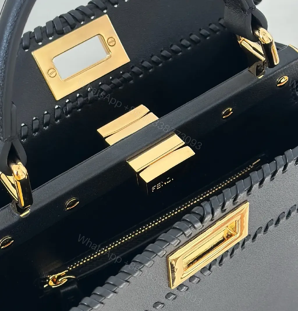 View 6 of Chic Black Leather Satchel: Structured, Versatile Luxury Bag
